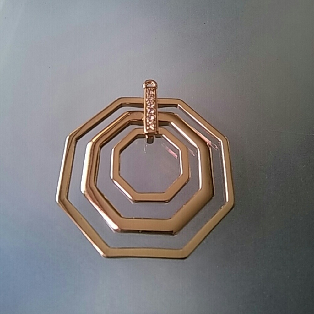 Gold Multi Octagon Pendant